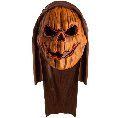 Maske Kürbis mit Licht