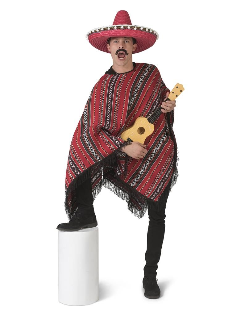 Mexican Poncho Herren Mexican Poncho Herren