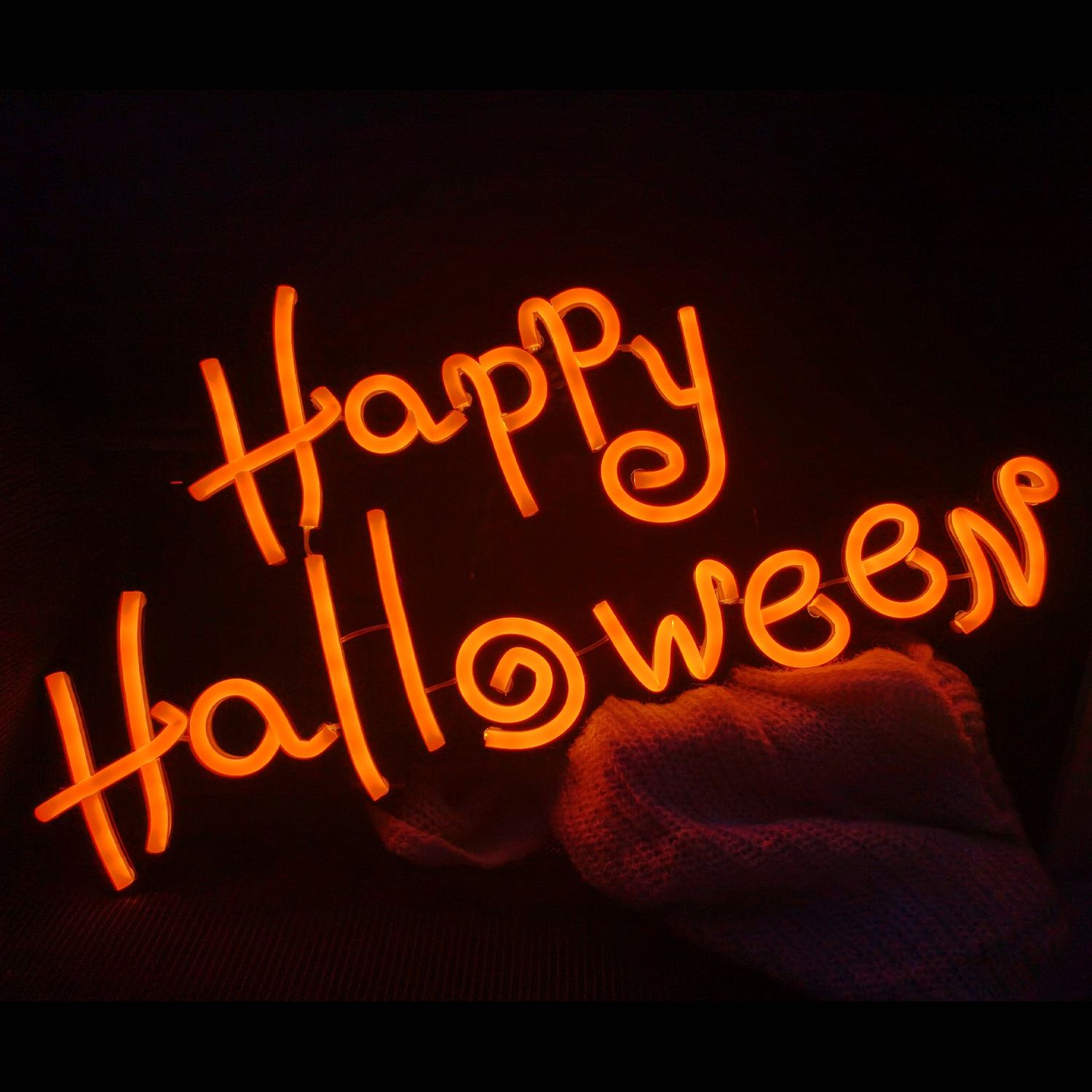 LED LED "Happy Halloween" Neon Zeichen