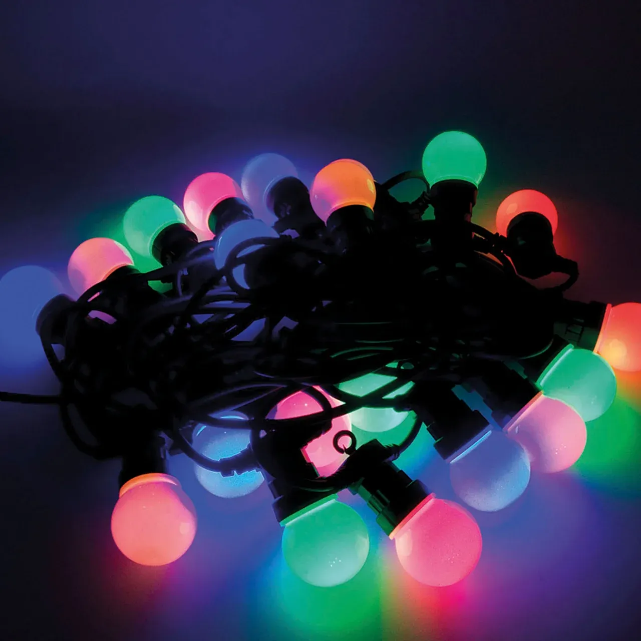 Lichterkette 12,5m mit 20 bunten LEDs Lichterkette 12,5m mit 20 bunten LEDs