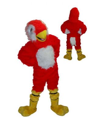 Maskottchen Papagei Rot