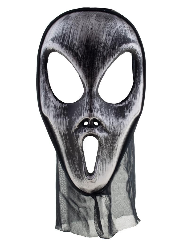 Maske Scream mit Kapuze Maske Scream mit Kapuze