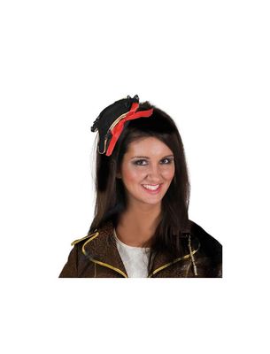 Mini Piratenhut mit Haarklammer