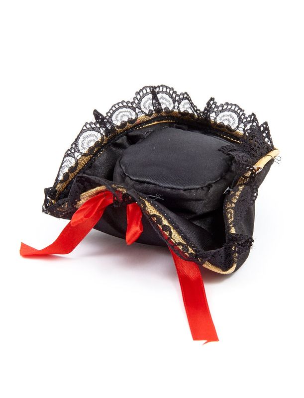 Mini Piratenhut mit Haarklammer