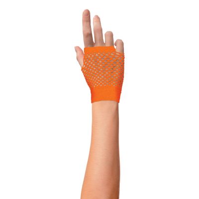Handschoenen net kort fluo 4 kleuren
