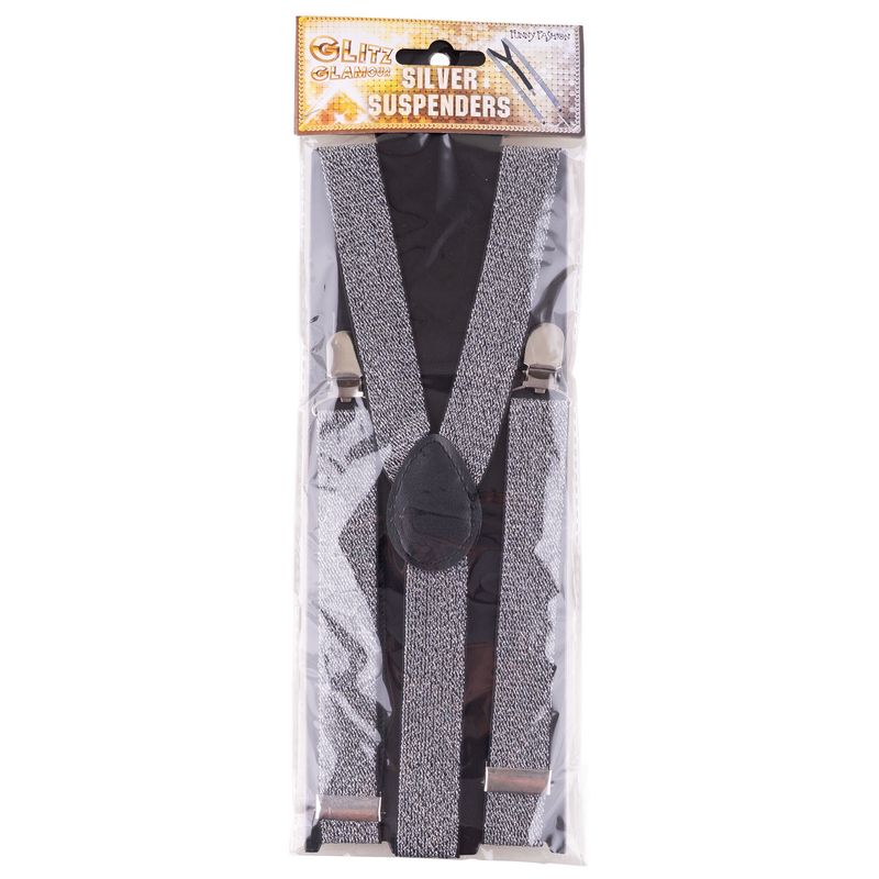 Hosenträger Glamour Silber