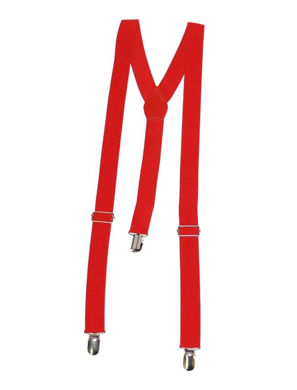 Hosenträger Uni Rot