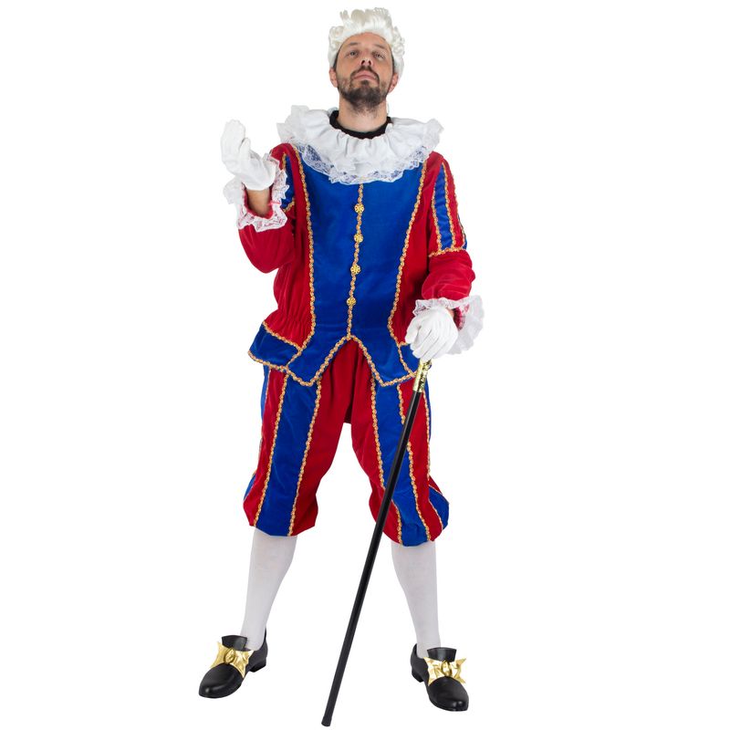 Knecht Ruprecht Rot/Blau 4-tlg.