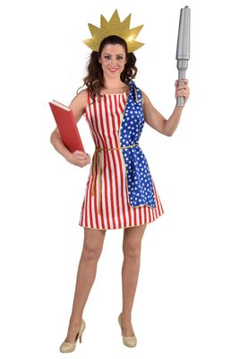 Kleid USA 3-tlg. Damen Kleid USA 3-tlg. Damen