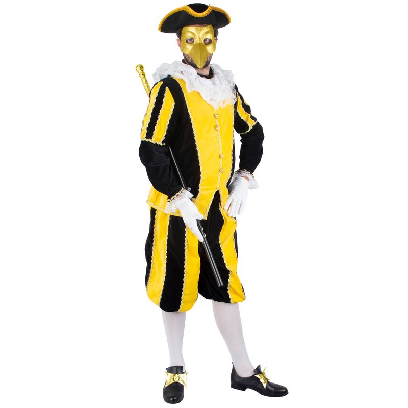 Knecht Ruprecht Schwarz/Gelb 4-tlg.