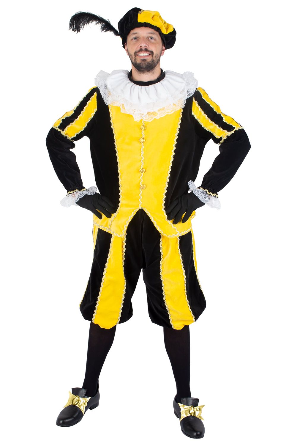 Knecht Ruprecht Schwarz/Gelb 4-tlg. Knecht Ruprecht Schwarz/Gelb 4-tlg.