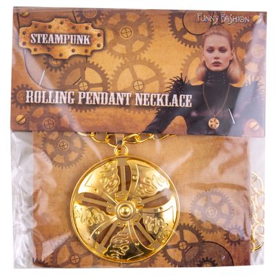 Goudkleurige Halsketting Steampunk