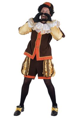 Knecht Ruprecht Braun/Orange 4-tlg.