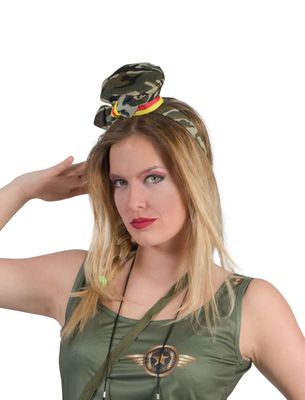 Haarreif Mini-Hut Militär