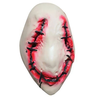 Genähte Weiße Gesicht Maske