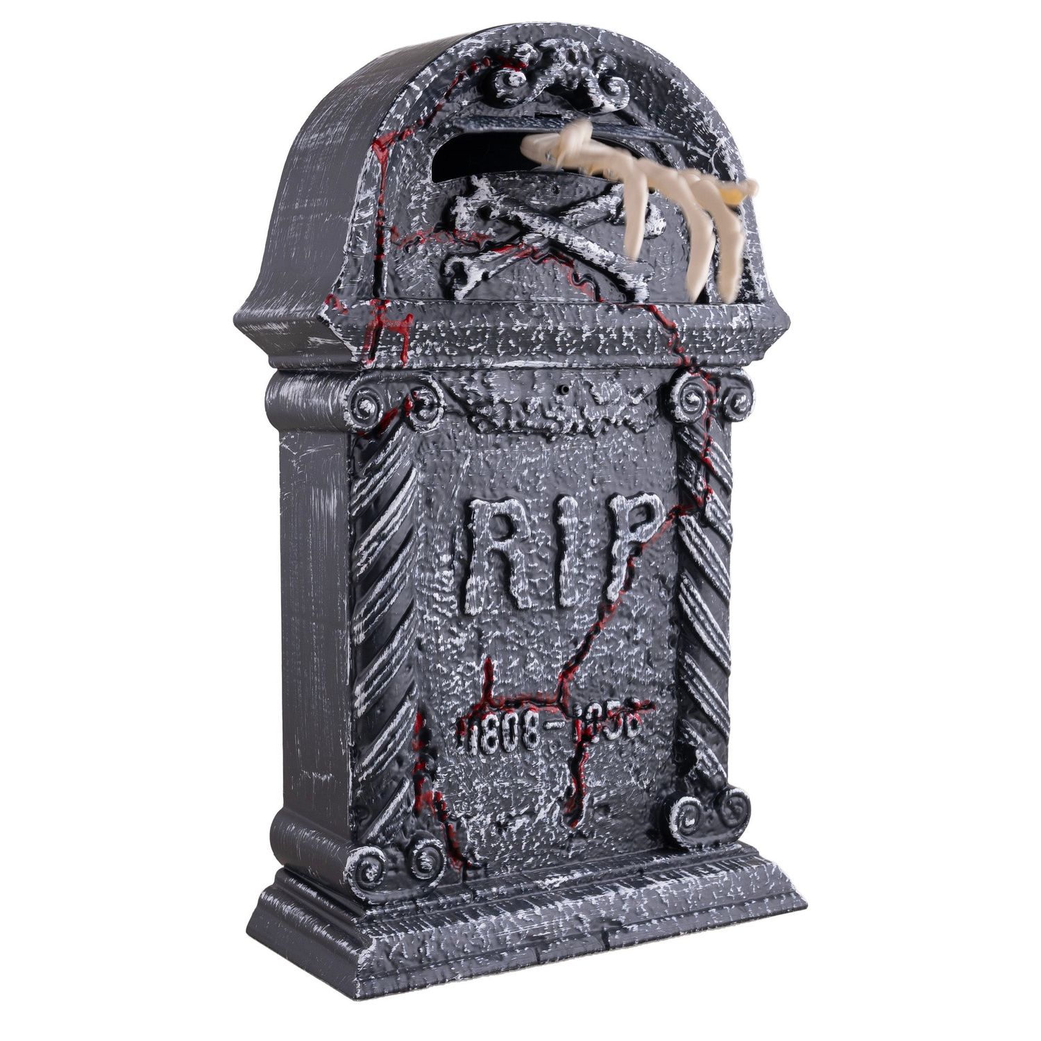 Grabstein greifender Skeletthand 44cm mit Funktion Grabstein greifender Skeletthand 44cm mit Funktion