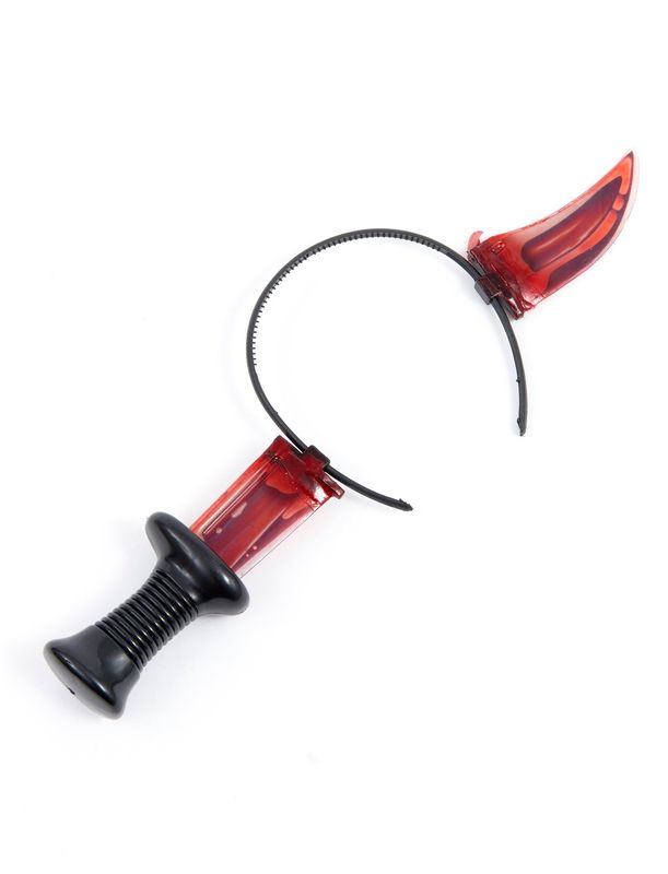 Haarreif Messer durch Kopf