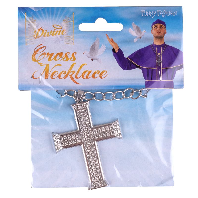 Halskette mit Kreuz silber