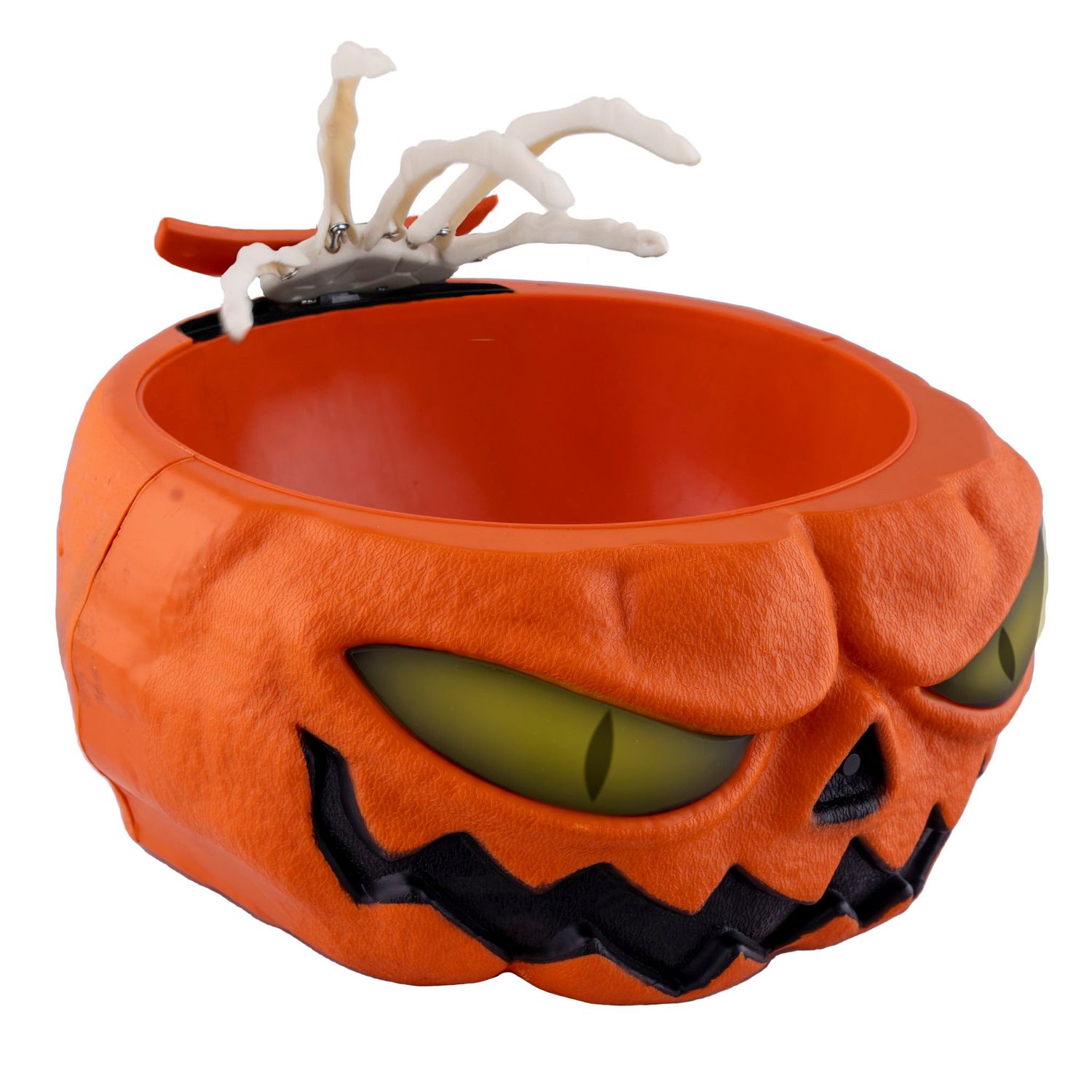 Halloween Candy Bowl mit Skeletthand, Licht und Sound