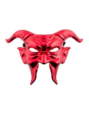 Halbmaske roter Teufel mit H Halbmaske roter Teufel mit H