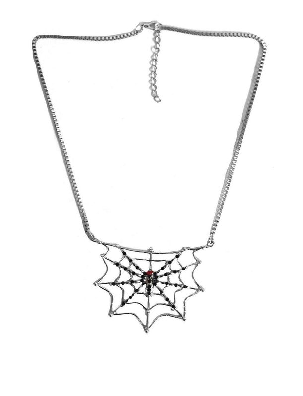 Halskette Spinnengewebe