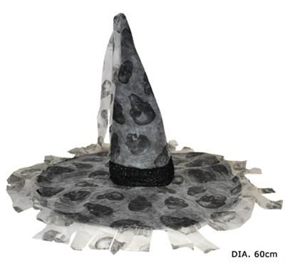 Hexenhut mit Totenköpfe Hexenhut mit Totenköpfe