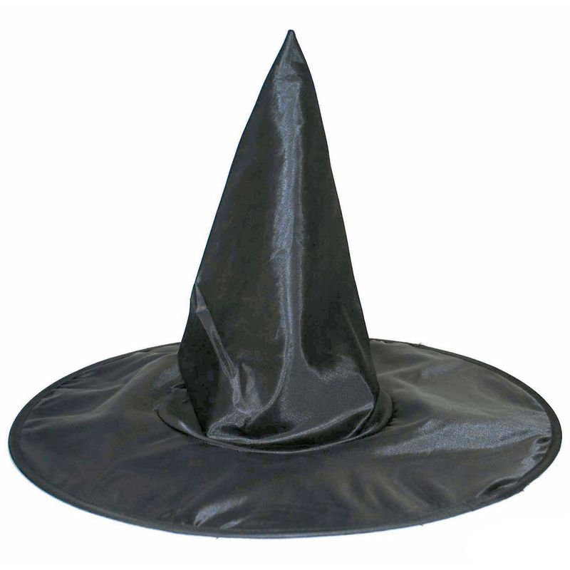 Hexenhut Satin Schwarz Kinder