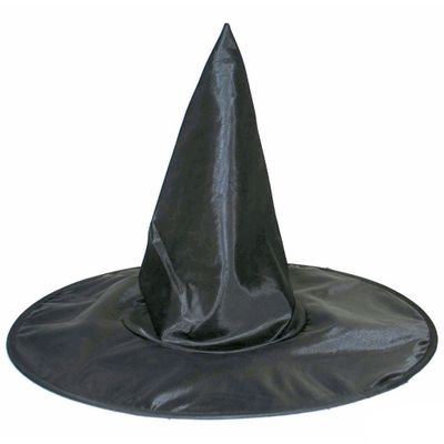 Hexenhut Satin Schwarz Kinder