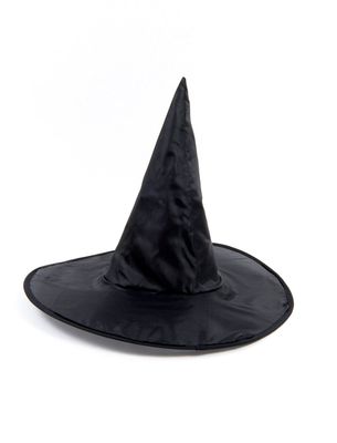 Hexenhut Satin Schwarz Kinder