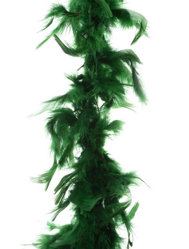 Federboa 2m Dunkelgrün 45gr