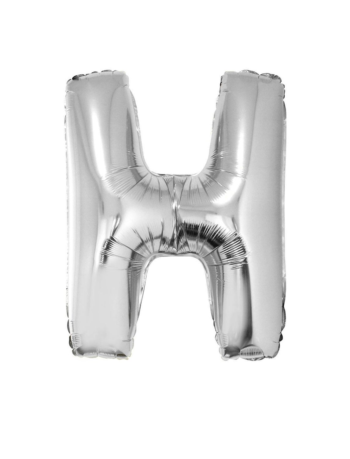 Folienballon H Silber 102cm