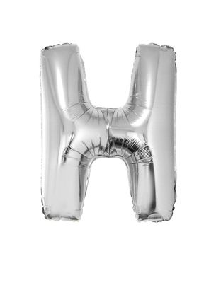 Folienballon H Silber 102cm