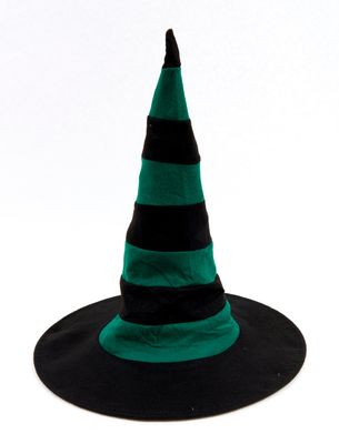 Hexenhut Schwarz/Grün