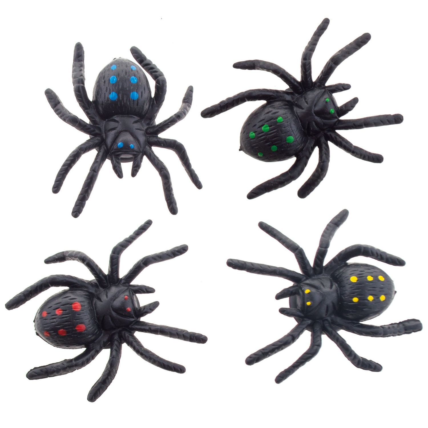 4 spinnen met zuignapje 4 spinnen met zuignapje