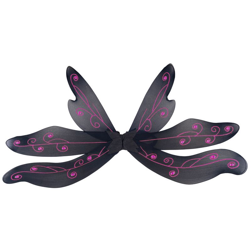 Flügel Papillon Schwarz/Lila