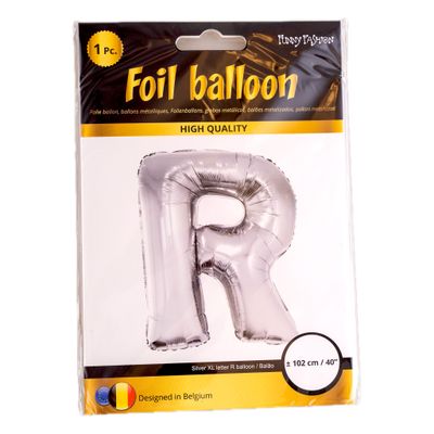 Folienballon R Silber 102cm