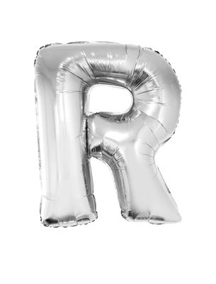 Folienballon R Silber 102cm