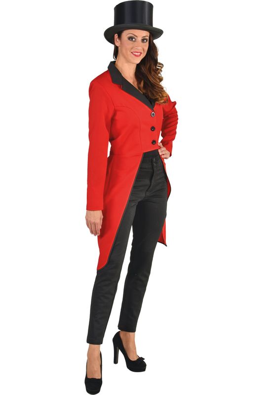 Frack Burlesque Damen Rot