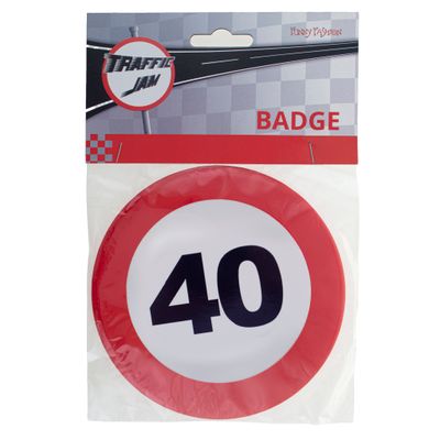 Badge traffic 40 jaar