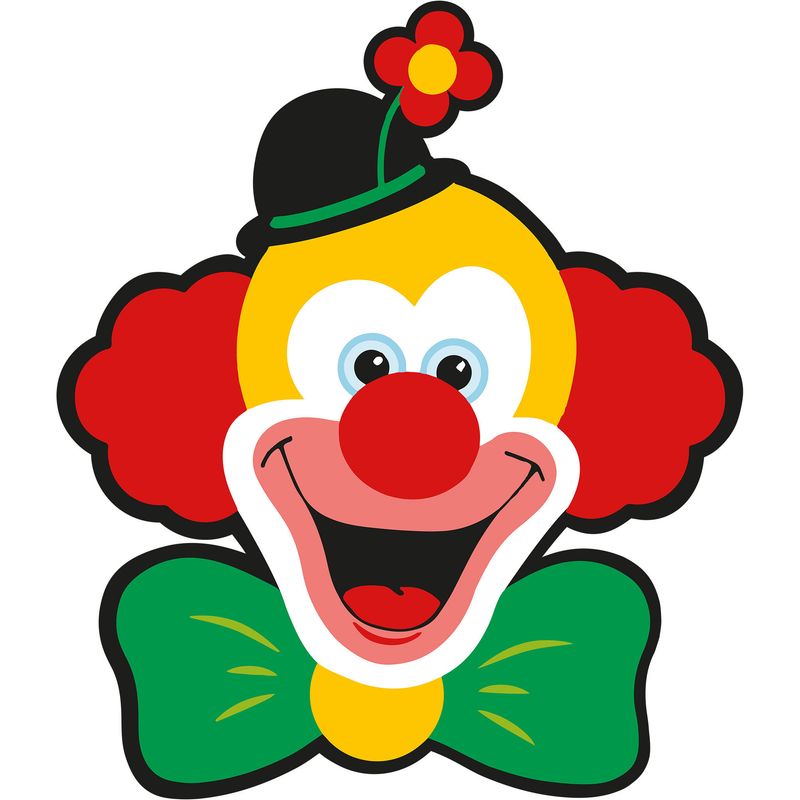 Fensteraufkleber Clown