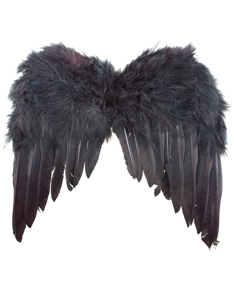 Federflügel Schwarz 35 x 33 cm