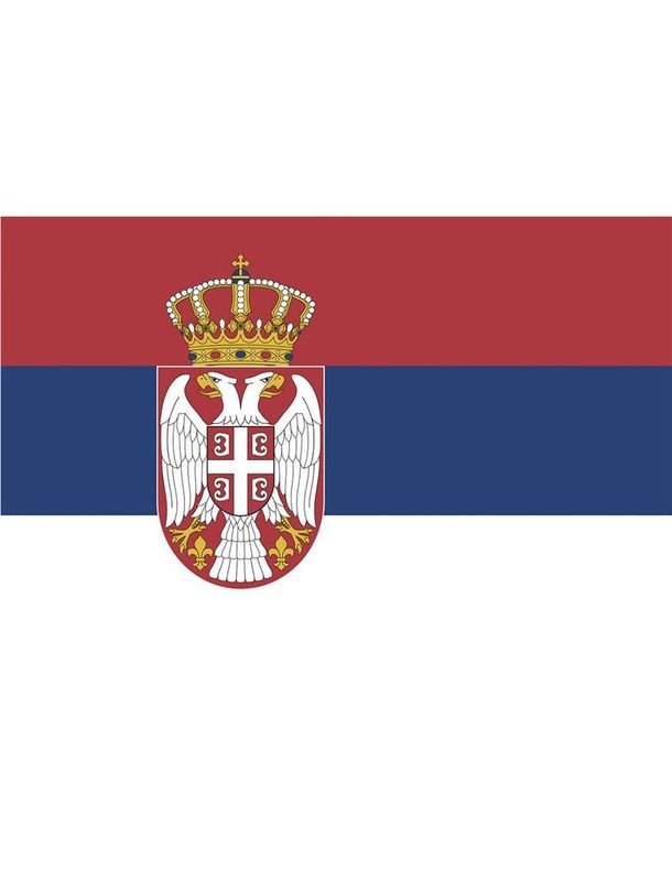 Vlag 150 x 90 cm Servië