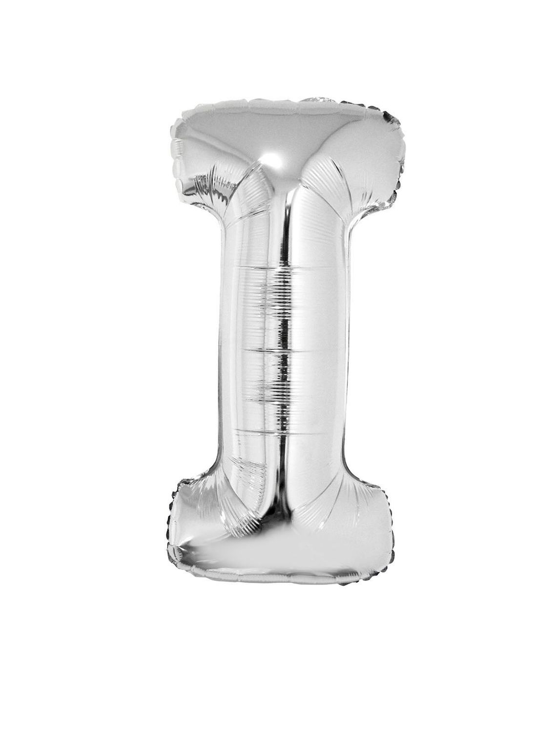 Folieballon 102m letter I Zilver