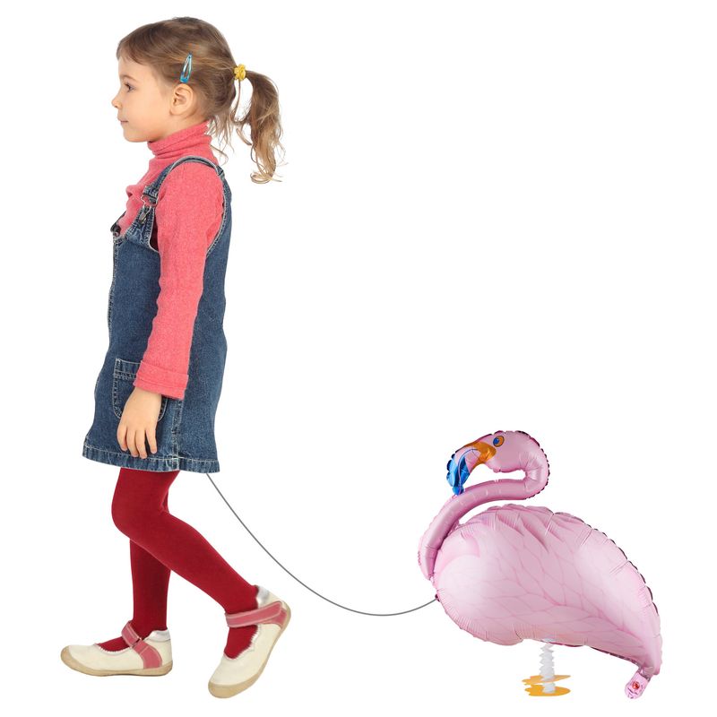 Folieballon Airwalker Flamingo