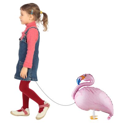 Folienballon Airwalker Flamingo