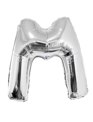 Folienballon M Silber 102cm