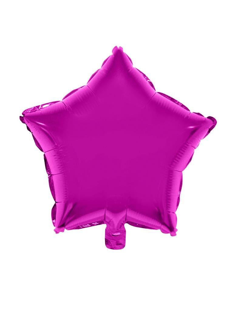 Folienballon Stern 45cm Fuchsia