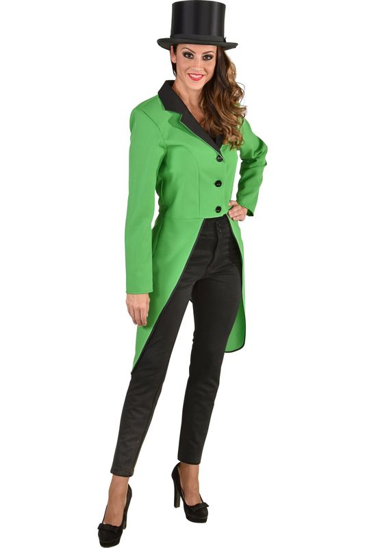 Frack Burlesque Damen Grün