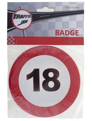 Badge traffic 18 jaar