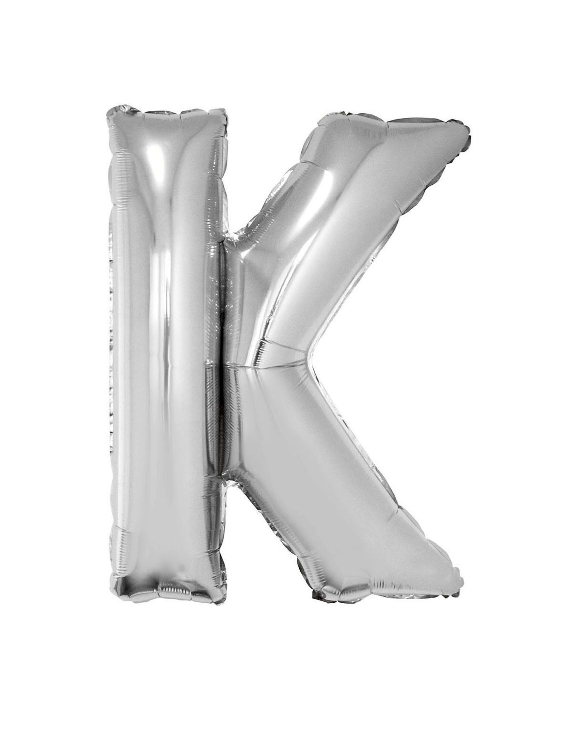 Folienballon K Silber 102cm Folienballon K Silber 102cm
